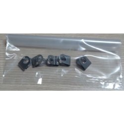 Eurofender klemmer til skrm, rustfrit stl (5 stk.)