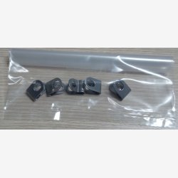 Monteringsclips i rustfrit st�l til Eurofender sk�rmestiver - 5 stk.