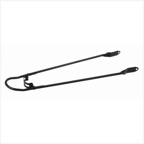 Skrmstiver til bagskrm 28" med bumper og 6 mm hul - matsort