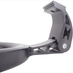 Sttteben dobbelt 28" Edge Double 2-bens 30cm aluminium - sort