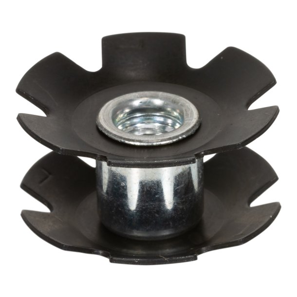 Steel Star Nut Elvedes 1-1 / 8 "til metalstyringsrr - sort (5 stykker)
