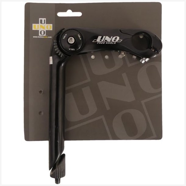 Kalloy aluminium styrstamme justerbar 25,4/90 mm - sort