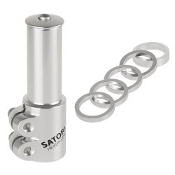 Ahead-stem Raiser 1.1/8"Silver Adjustable