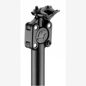 Affjedret sadelpind Satori Beatbox 27,2 mm / 350 mm - mat sort