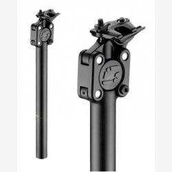 Affjedret sadelpind Satori Beatbox 27,2 mm / 350 mm - mat sort