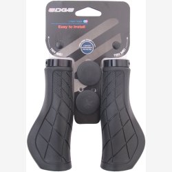 Hndtag greb Set Edge Ergo City with Lockring 2 x 136mm - black