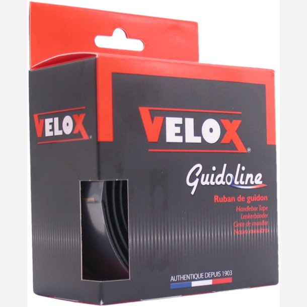 Styr tape Velox Guidoline High Grip Comfort 3.5 x 30mm 2.10m - black (2 pieces in a box)