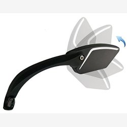 E-Cykel Mirror for left with aluminum Styr clamp - black