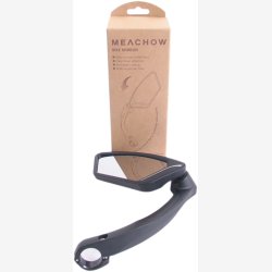 E-Cykel Mirror for left with aluminum Styr clamp - black