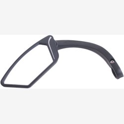 E-Cykel Mirror for left with aluminum Styr clamp - black