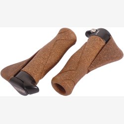 Hndtag greb Set Ergotec MF1 cork / aluminum 130 + 130 mm - brown / black