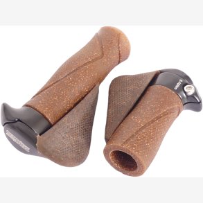 H�ndtag greb Set Ergotec MF1 cork / aluminum 130 + 87 mm - brown / black