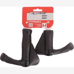 Hndtag greb Set Ergotec MF2 kraton / aluminum 130 + 87 mm - black