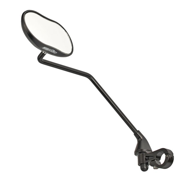 Spejl Ergotec M-88LV lang arm 111 x 52 mm aluminium - sort sandblst