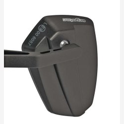 Spejl Ergotec M-77 kort arm 120 x 80-55 mm aluminium - sort sandblst