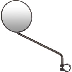 Spejl Ergotec M-55L lang arm 105mm st�l - sort sandbl�st