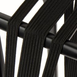 Bagagebrerstrop Trio Widek Eye 24/12mm med sorte stlplader - sort/sort