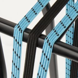 Bagagebrerstrop Trio Widek Eye 12/12mm med sorte stlplader - babybl/sort