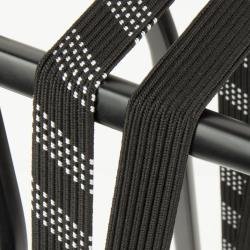 SUV Sikkerhedsbagagebrerrem Widek 24mm med sort stlkrog - slv/sort