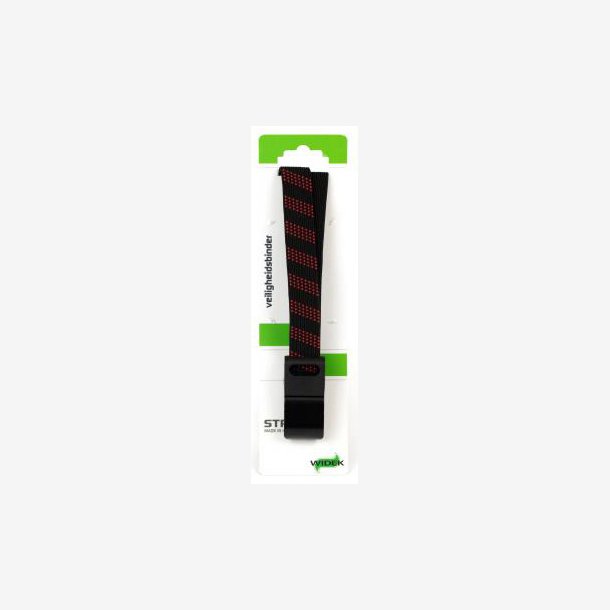 SUV Sikkerhedsbagagebrerrem Widek 24mm med sort stlkrog - brandrd/sort