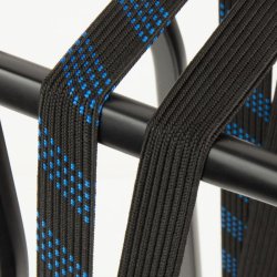 SUV Sikkerhedsbagagebrerrem Widek 24mm med sort stlkrog - sort/bl