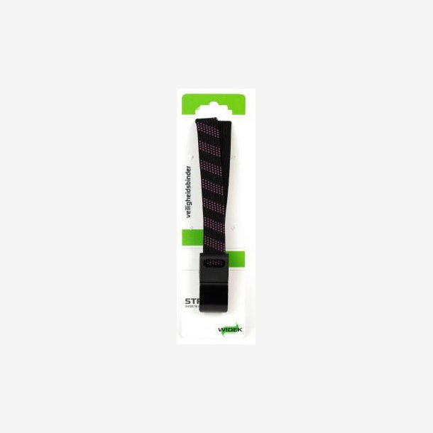 SUV Sikkerhedsbagagebrerrem Widek 24mm med sort stlkrog - brokade rd/sort