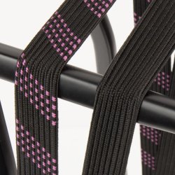 SUV Sikkerhedsbagagebrerrem Widek 24mm med sort stlkrog - brokade rd/sort