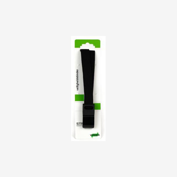 SUV Sikkerhedsbagagebrerrem Widek 24mm med sort stlkrog - sort/sort