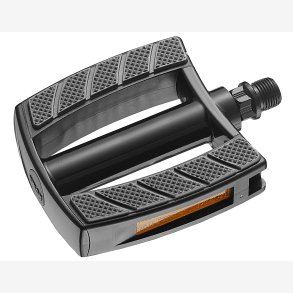 Pedaler til E-cykel Marwi SP-828 aluminium Sandblok - sort/sort (v�rkstedsemballage)