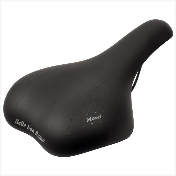 Cykelsadel Selle San Remo Mosel til by-/trekkingcykler - sort (vrkstedsemballage)