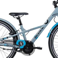 S'COOL XXlite 24" 7-gear brnecykel i aluminium med fodbremse - gr
