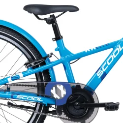 S'COOL XXlite 24" 7-gear brnecykel i aluminium med fodbremse - bl