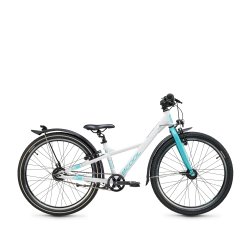 S'COOL XXlite SL 24" 7-gear letvgts cykel i aluminium, frilb - hvid/bl