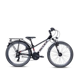 troX EVO 24" aluminiums cross cykel 21-gear - sort/hvid