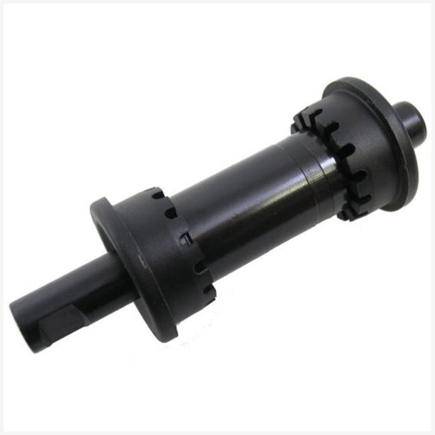 Krankboks Sunrace 136mm /35 med split - Sort
