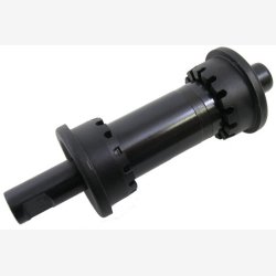 Krankboks Sunrace 136mm /35 med split - Sort