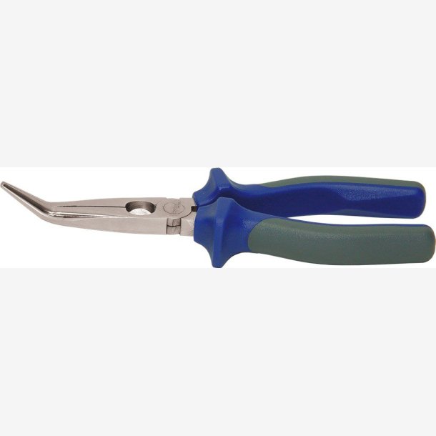 Long-nose pliers Cyclus 45&deg; bent - with 200mm multicomponent grips