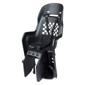 Polisport Joy barnestol Black Series med beslag til bagageb�rer