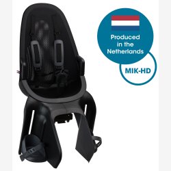 Bageste barnestol Qibbel Air med MIK-HD holdermontering - sort