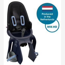 Bageste barnestol Qibbel Air med MIK-HD holdermontering - denimbl