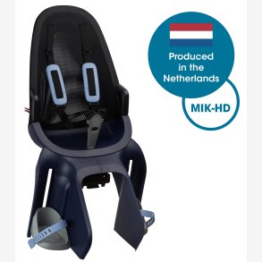 Bageste barnestol Qibbel Air med MIK-HD holdermontering - denimbl
