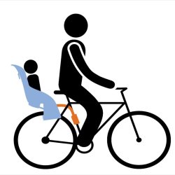 Cykelstol ( ibag ) Thule Ride Along Lite til stelmontering - lysegr