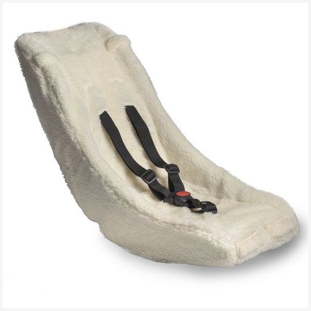 Melia babyindsats Basic 2-9 m�neder - imiteret lammeskind - naturhvid