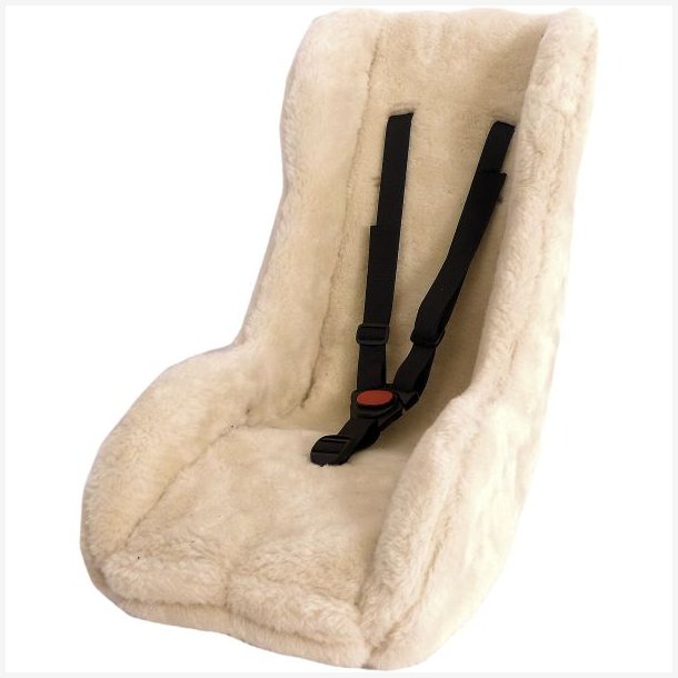 Edge Toddler Seat baby-/sm�b�rns indsats CargoComfy 7-19 m�neder - hvid - imiteret lammeskind