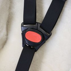 Edge Toddler Seat baby-/sm�b�rns indsats CargoComfy 7-19 m�neder - hvid - imiteret lammeskind