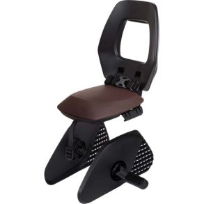 Bagcykelsde Bobike One Junior - sort/brun - bagagebrer rmontering