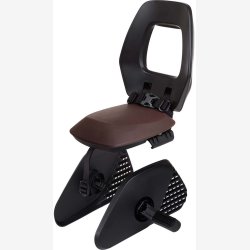 Bagcykelsde Bobike One Junior - sort/brun - bagagebrer rmontering