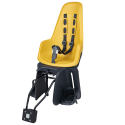 Bagcykelsde Bobike One Maxi 1P &amp; EB-D med stel og holdermontering - mgtig sennep