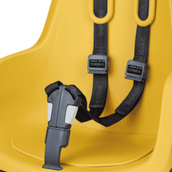 Bagcykelsde Bobike One Maxi 1P &amp; EB-D med stel og holdermontering - mgtig sennep