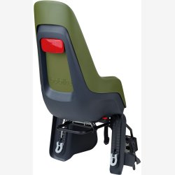 Bagcykels�de Bobike One Maxi 1P med stelmontering - olivengr�n